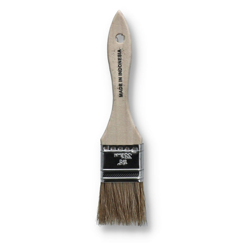 1-1/2'' CHIP BRUSH NATURAL BRISTLES WOOD HANDLE