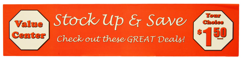 VALUE CENTER SIGN