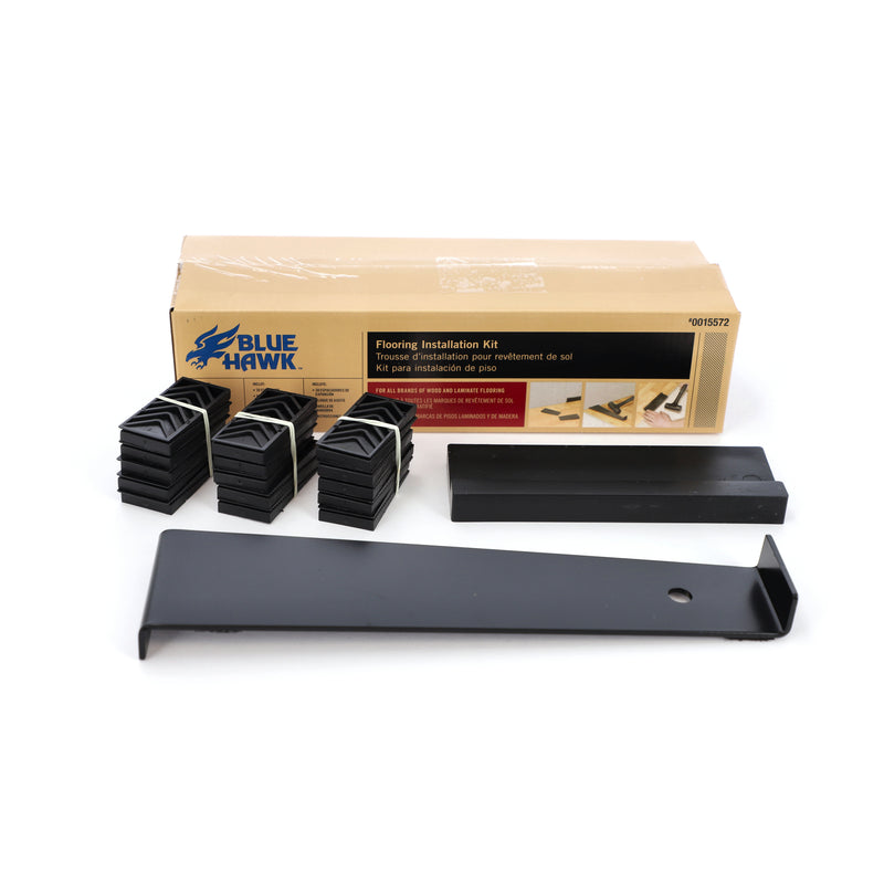BLUE HAWK FLOORING INSTALLATION KIT -30 EXPENSION GAP SPACERS TAPPING BLOCK & PULL BAR