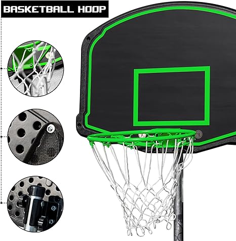 14' 4-in-1 TRAMPOLINE w/SWING & SLIDE