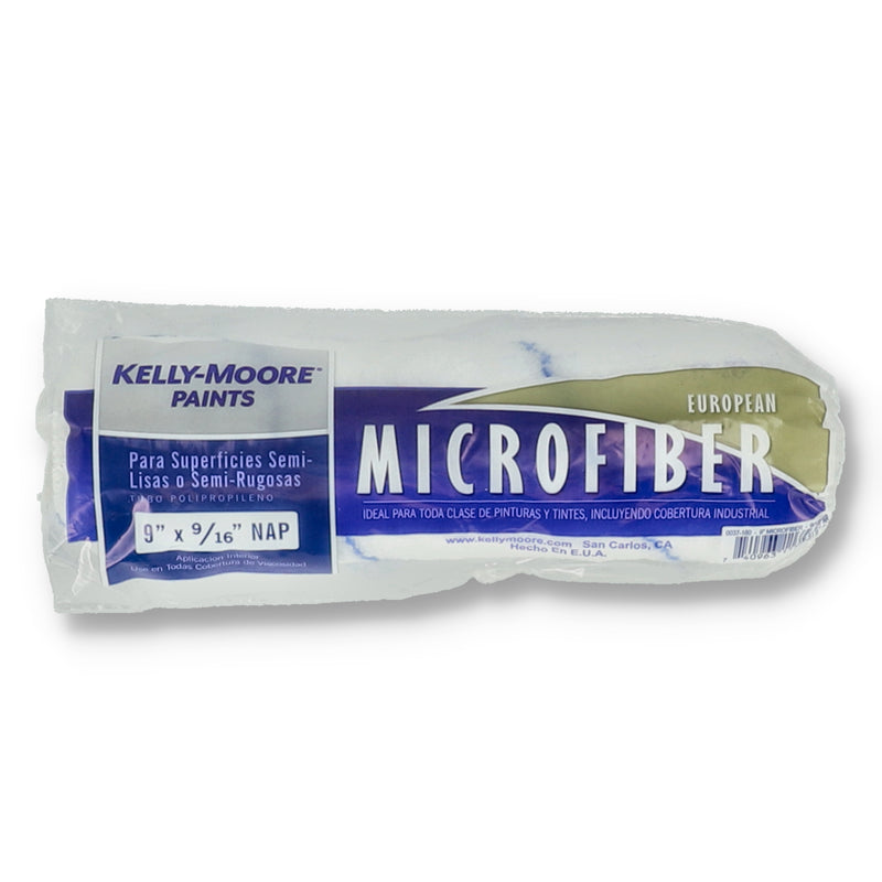 KELLY MOORE 9'' MICROFIBER ROLLER COVER 9/16'' NAP