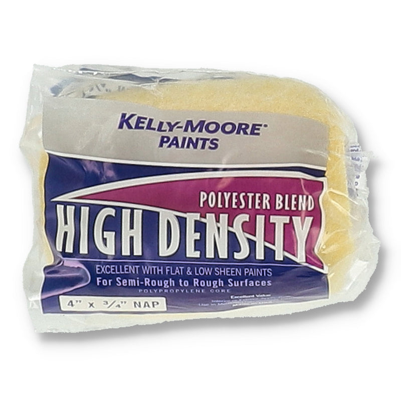 KELLY MOORE 3'' HIGH DENSITY ROLLER COVER 3/4'' NAP POLYSTER BLEND