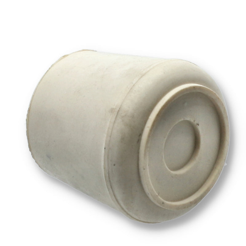 1-1/2'' WHITE RUBBER CHAIR TIP BULK NO LABEL