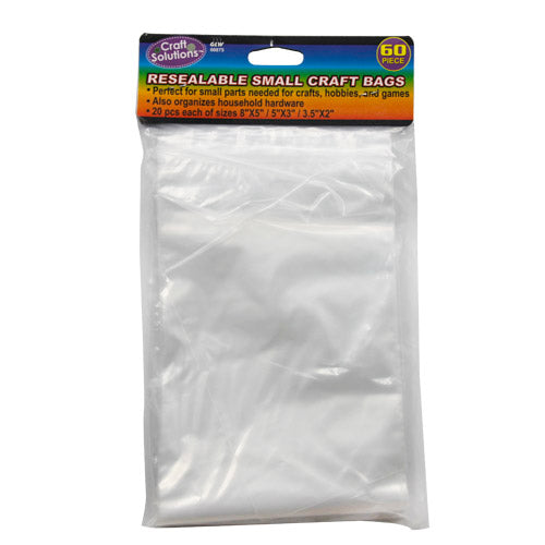 60pc RESEAL SMALL CRAFT BAGS