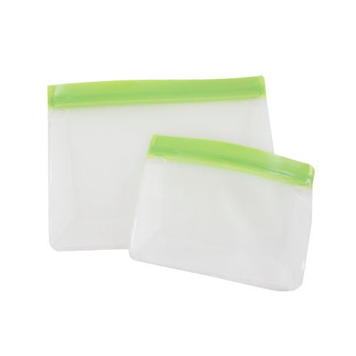 2pk REUSABLE STAND-UP FOOD STORAGE BAG