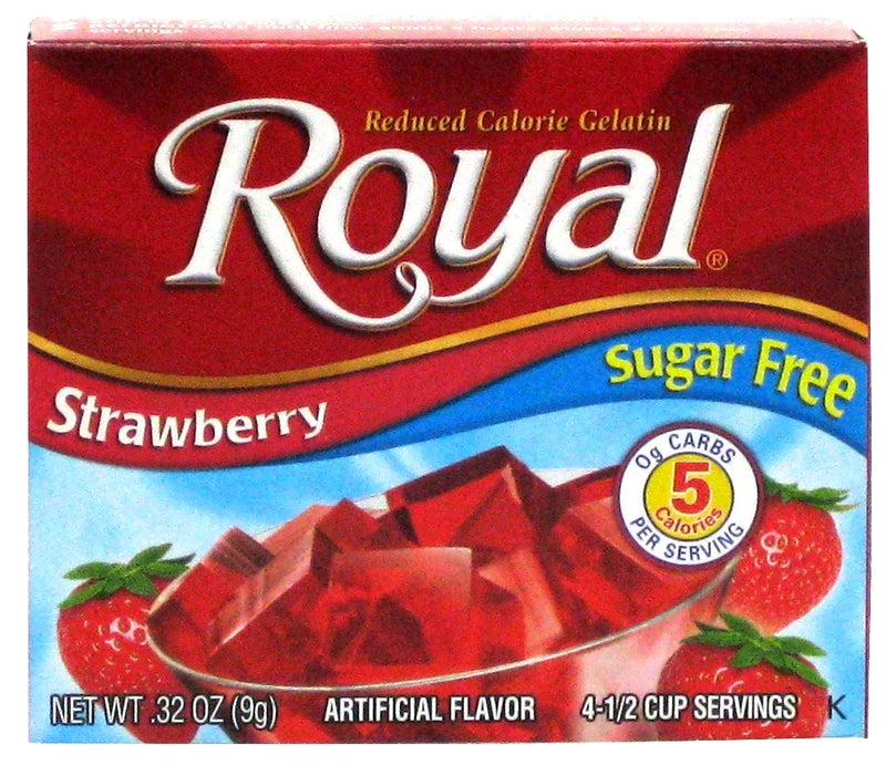 ROYAL SUGAR FREE GELATIN STRAWBERRY