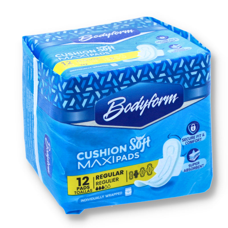 12ct REGULAR MAXI PADS WITH WINGS