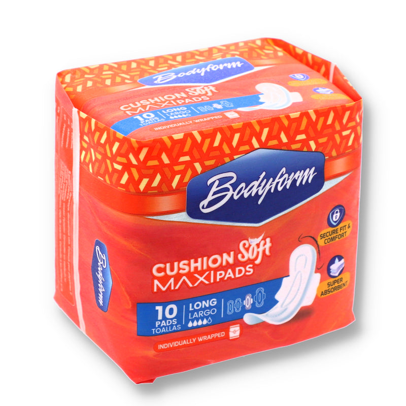 10ct LONG MAXI PAD WITH WINGS