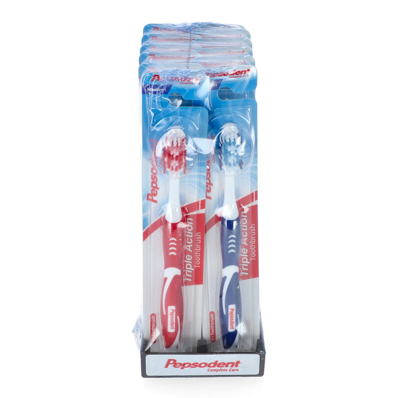 PEPSODENT TRIPLE ACTION TOOTHBRUSH MEDIUM
