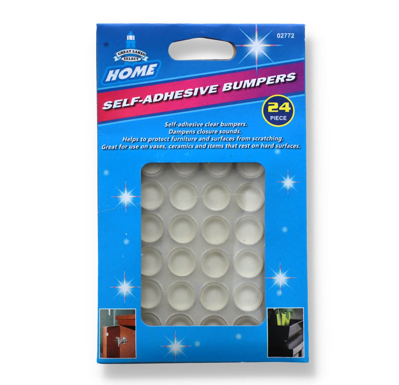 24PC CLEAR SELF-ADHESIVE BUMPERS