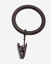 14pk 3/4'' BRONZE FINISH CLIPCURTAIN RINGS