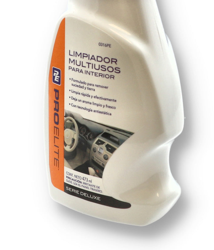 PRO-ELITE 16OZ ALL SURFACE INTERIOR CLEANER SPRAY SPANISH ONLY LABEL