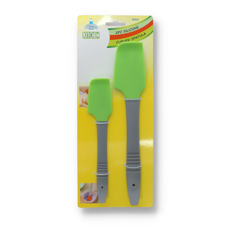 2pc SILICONE SCRAPER SET BENT TIP