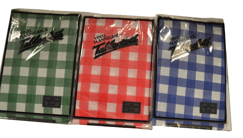TABLECLOTH FLANNEL BACK 52x72''