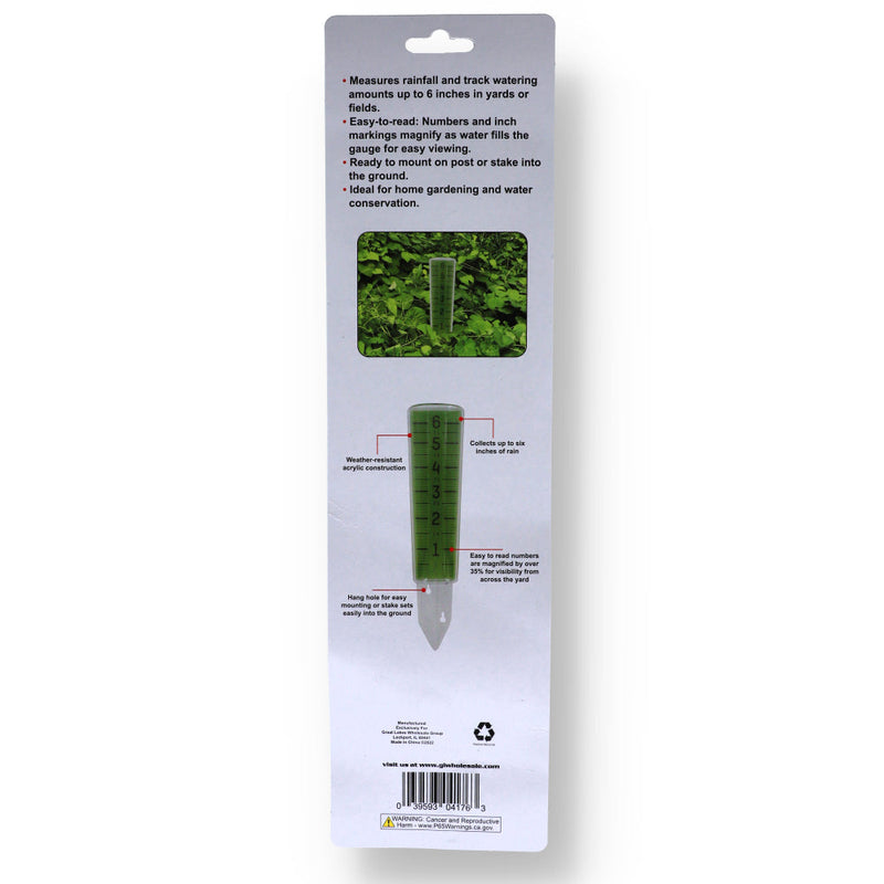 04176-GROUND STAKE RAIN GAUGE 6'' CAPACITY