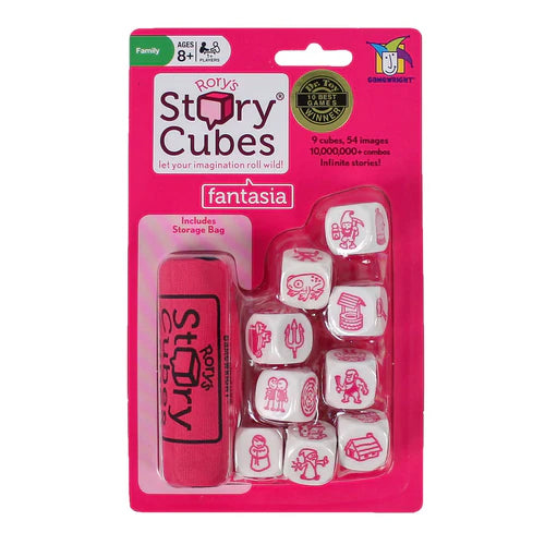RORY'S STORY CUBE GAME WITH STORAGE POUCH FANTASIA