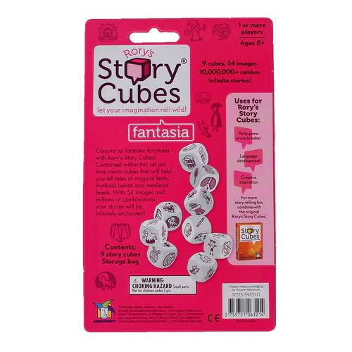 RORY'S STORY CUBE GAME WITH STORAGE POUCH FANTASIA