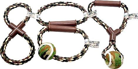 CAMO ROPE & BALL DOG TOYS