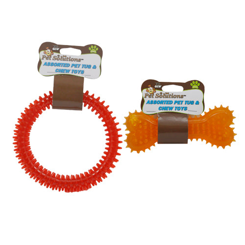 ASSTORTED PET TUG & CHEW TOYS