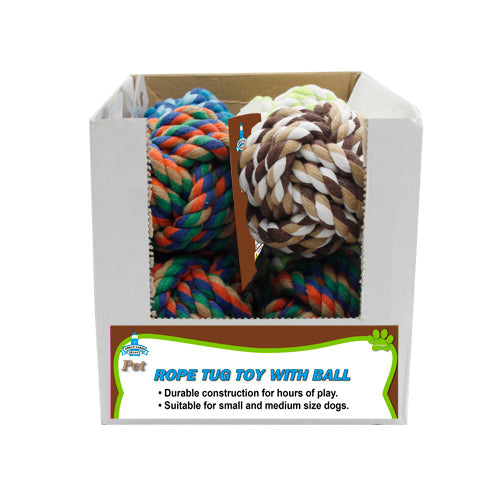 PET ROPE TOY WITH BALL