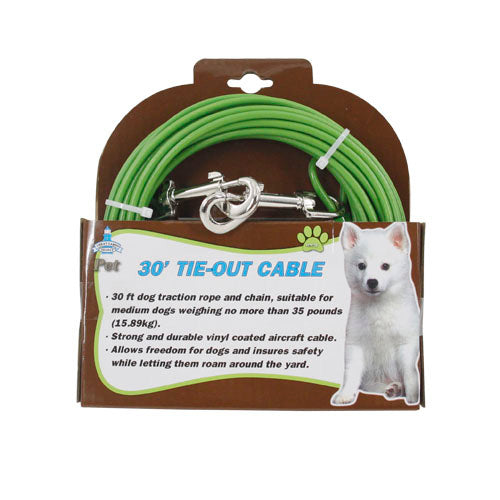 30' TIE OUT CABLE FOR DOGS UP TO 35 POUNDS