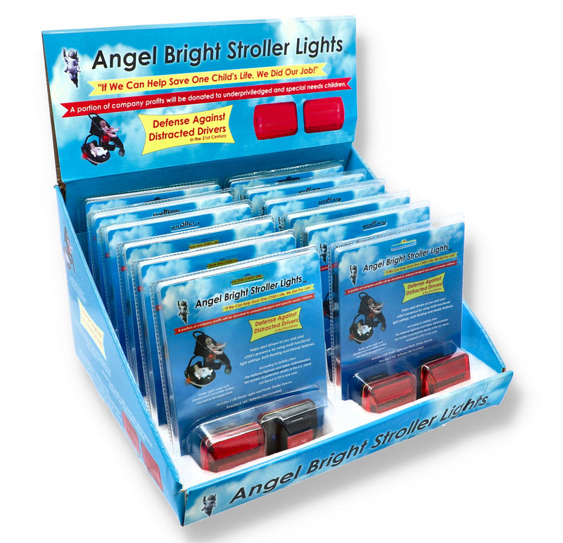 2pc STROLLER LIGHT LED WARN FLASHER WITH MAGNET
