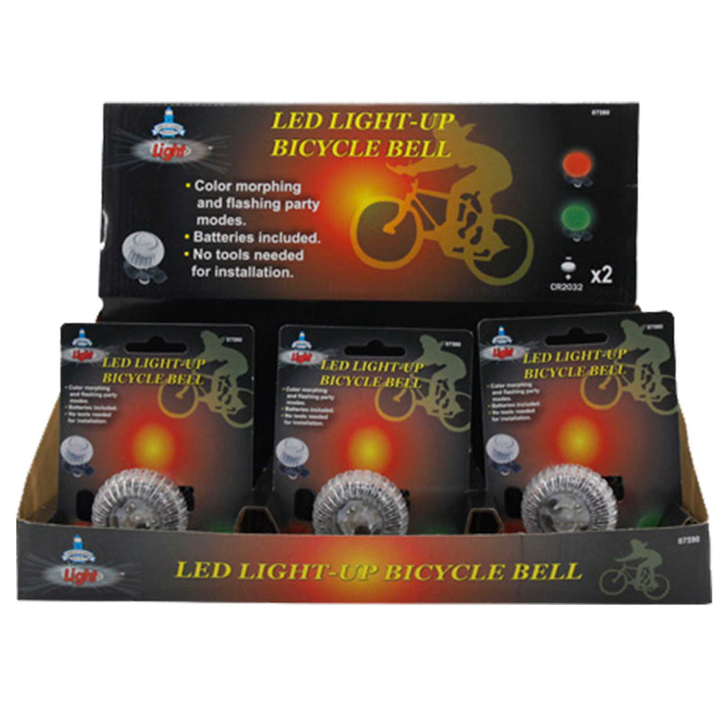 LED LIGHT-UP BICYCLE BELL