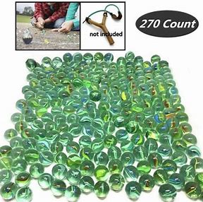 100pc GLASS MARBLES