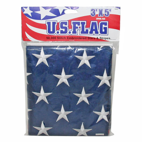 3'x5' NYLON FLAG EMBROIDERED