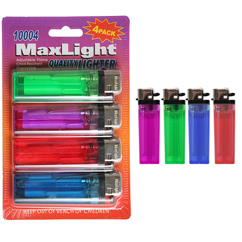use #9424L 4ct DISPOSABLE LIGHTER MAXLIGHT