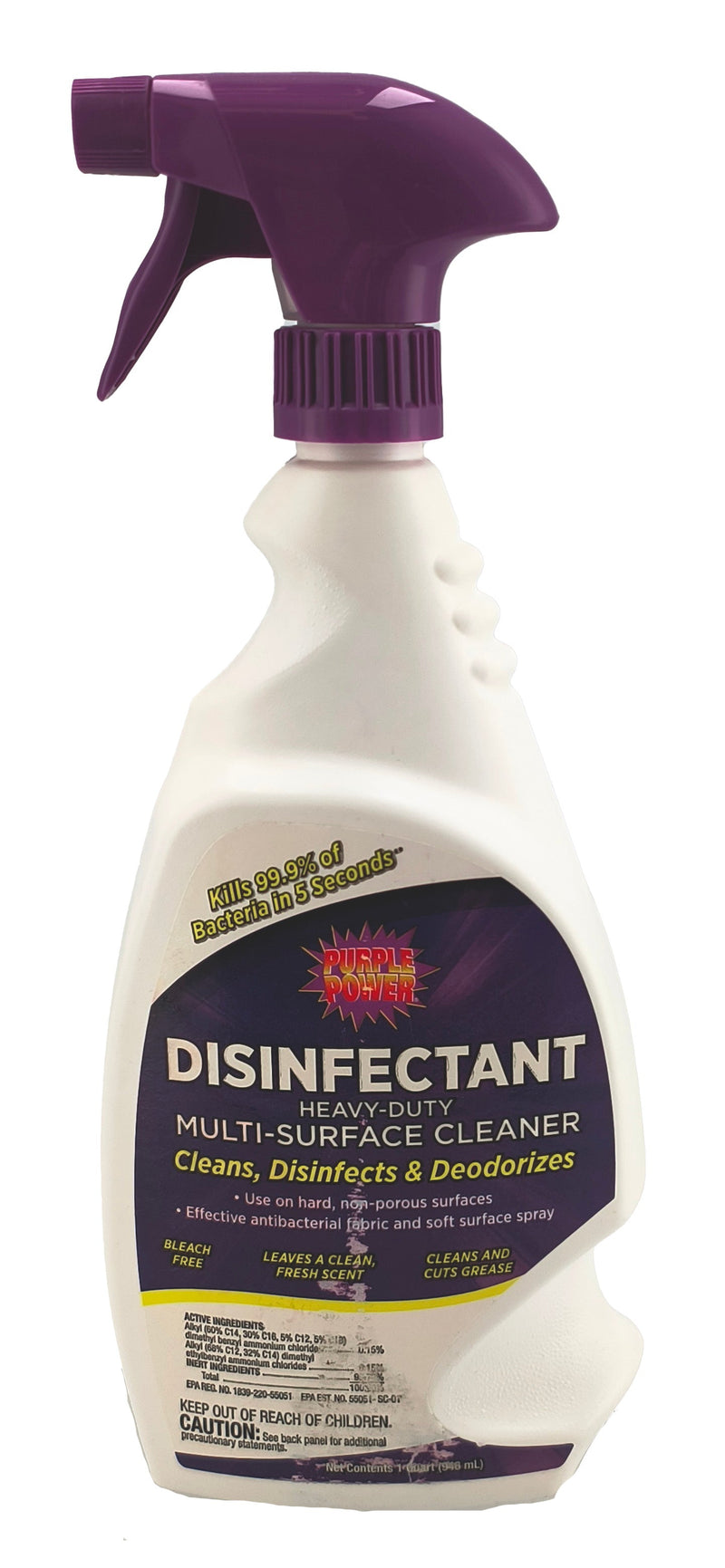 PURPLE POWER 32OZ MULTI-PURPOSE SURFACE CLEANER & DISINFECTANT SPRAY