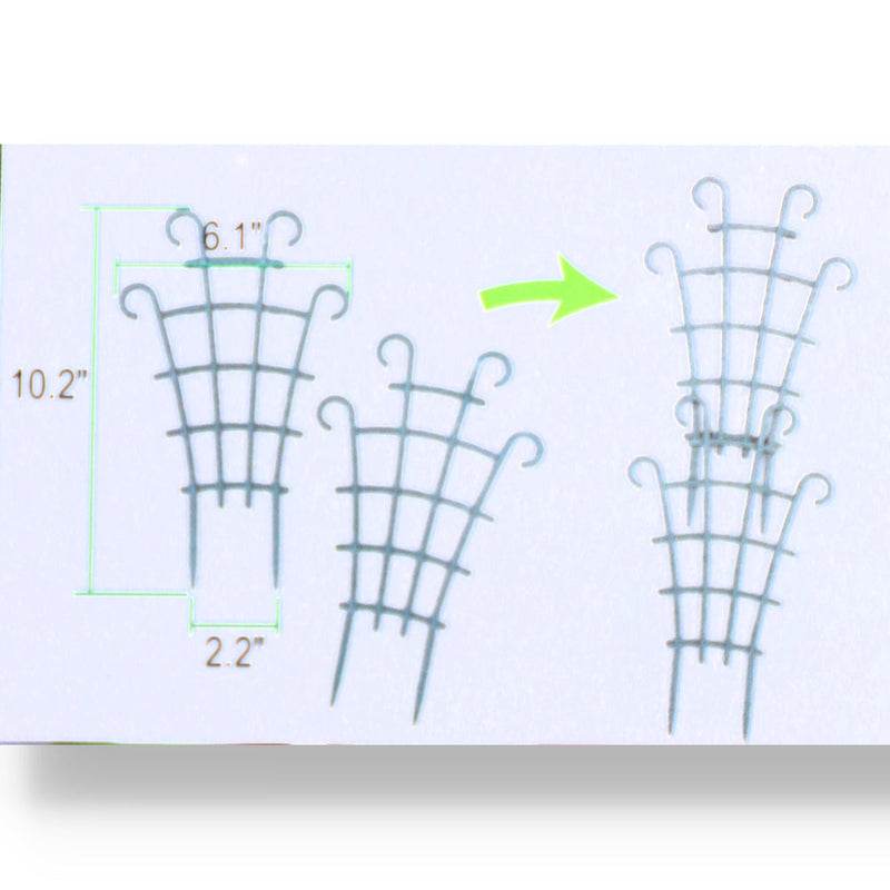 2pk 10'' PLASTIC GARDEN TRELLIS