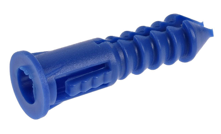 EVERBILT 10PK RIBBED PLASTIC ANCHORS WITH SCREWS #10-#12x1-1/4''