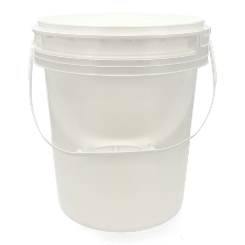 1005702-5 GALLON BUCKET WHITE FOOD GRADE PLASTIC
