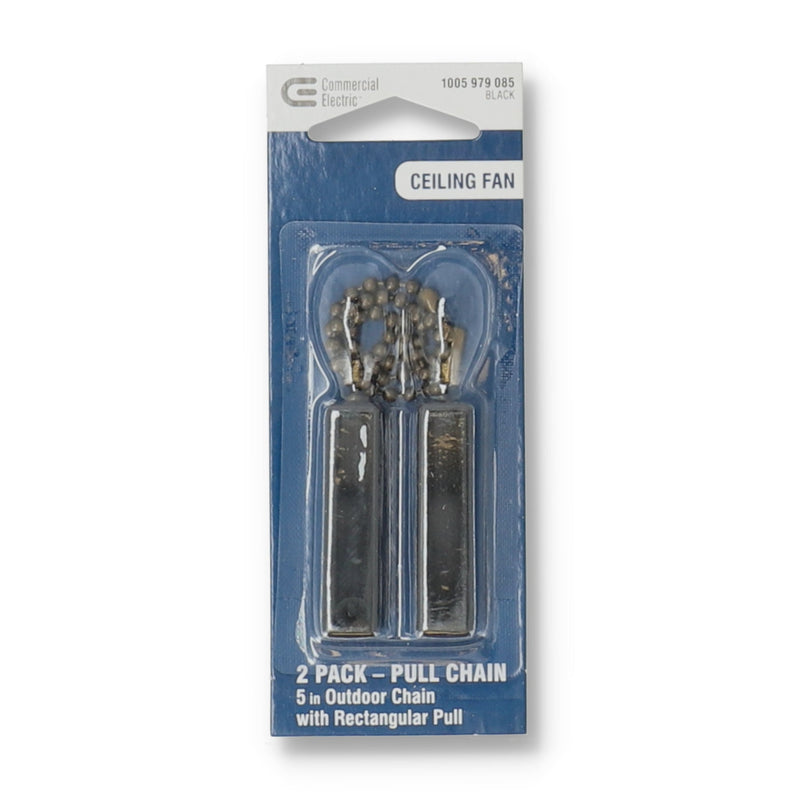 COMMERCIAL ELECTRIC 2PK BLACK CEILING FAN PULL CHAIN