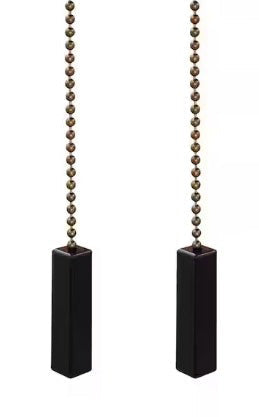 COMMERCIAL ELECTRIC 2PK BLACK CEILING FAN PULL CHAIN