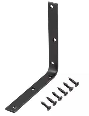 EVERBILT 8 INCH CORNER BRACE BLACK