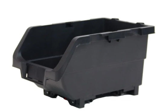 HUSKY 4PK 9'' BLACK STACKABLE BIN