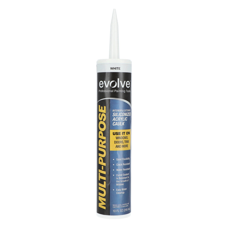 EVOLVE 10.1OZ SILICONIZED ACRYLIC LATEX CAULK WHITE