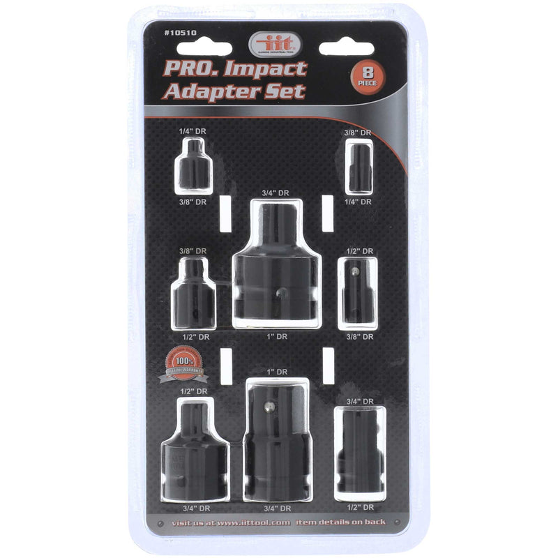 IIT PRO 8pc CRV IMPACT ADAPTER SET