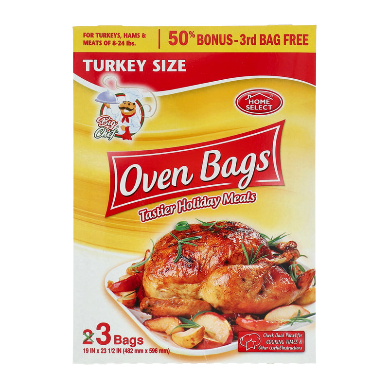 HOME SELECT 3CT TURKEY SIZE OVEN BAGS