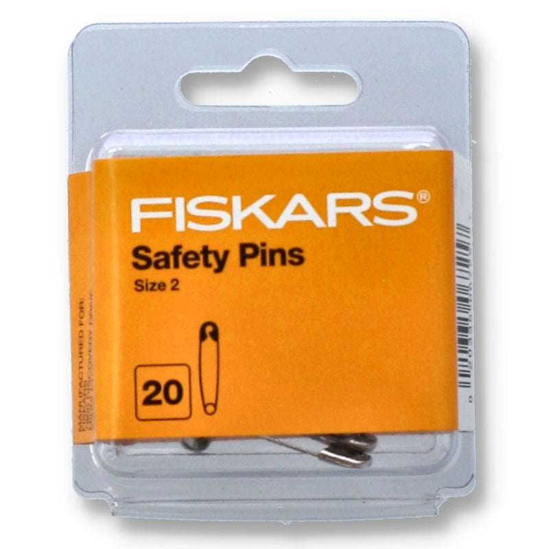 FISKARS 20CT LARGE SAFETY PINS 1-1/2'' SIZE 2 -NO ONLINE SALES