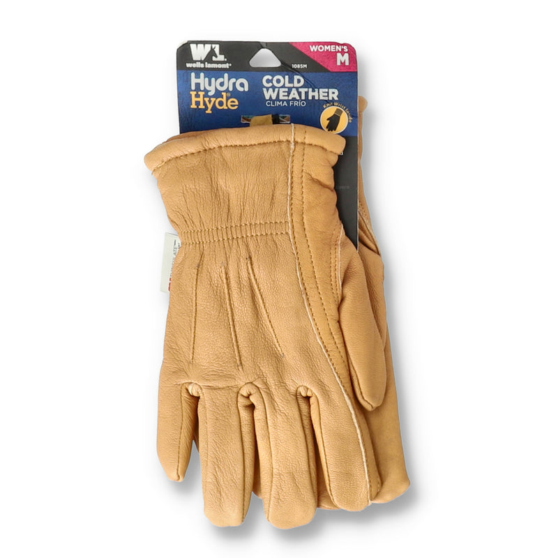 WELLS LAMONT MED HYDRA COLD WEATHER LEATHER GLOVE WOMENS