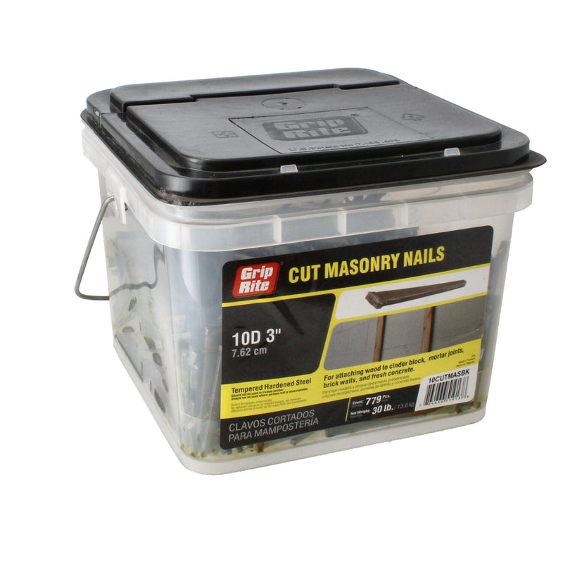 GRIP-RITE 30LB 10D 3'' HARD CUT MASONRY NAILS