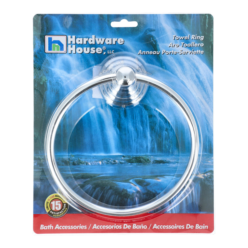 STOCKTON CHROME TOWEL RING