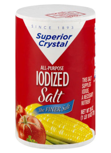 SUPERIOR IODIZED SALT 26oz