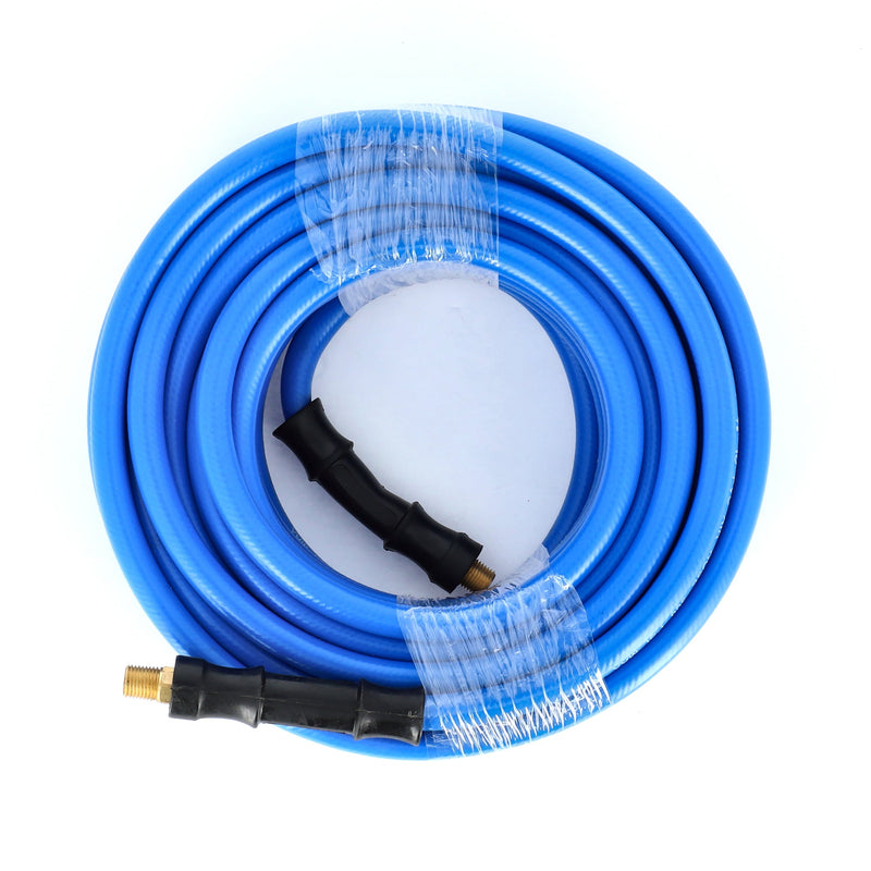 IIT 50x3/8'' PVC AIR HOSE w/1/4'' NPT FITTINGS & BEND RESTRICTORS