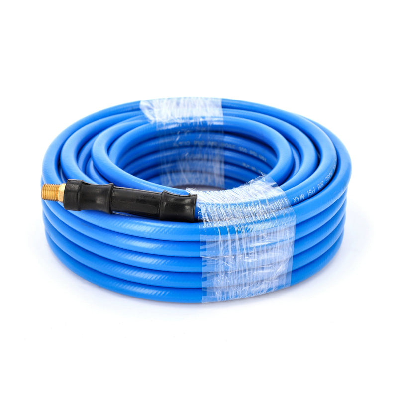 IIT 50x3/8'' PVC AIR HOSE w/1/4'' NPT FITTINGS & BEND RESTRICTORS