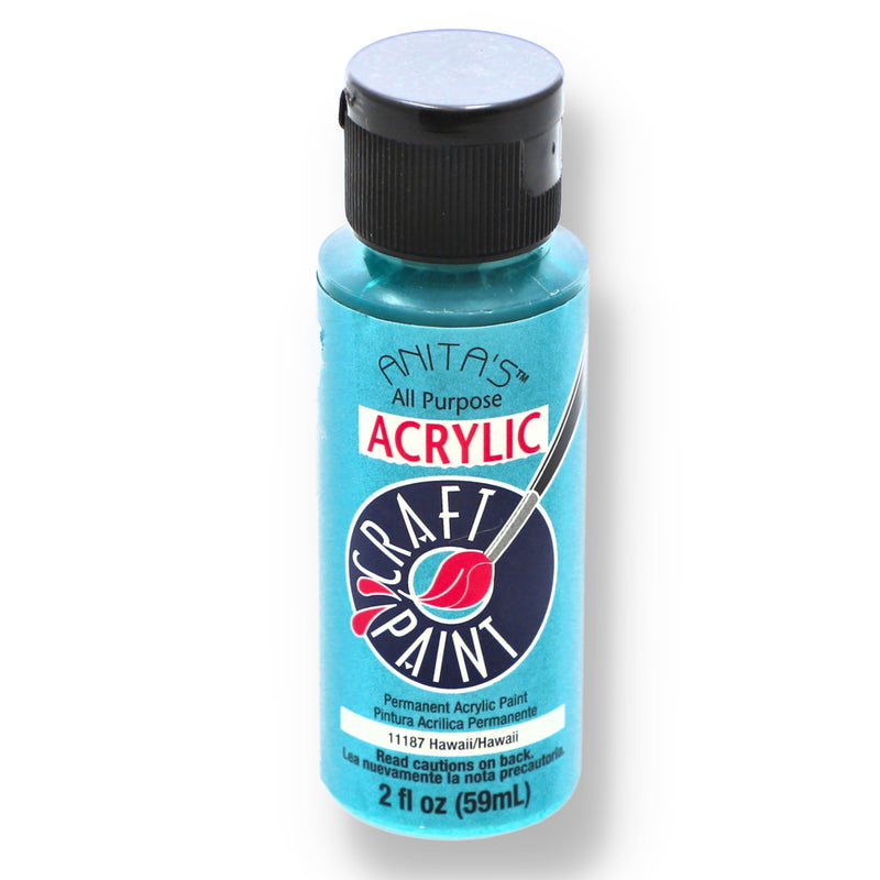 ANITAS 2OZ CRAFT PAINT MATTE LATEX INTERIOR HAWAII BLUE