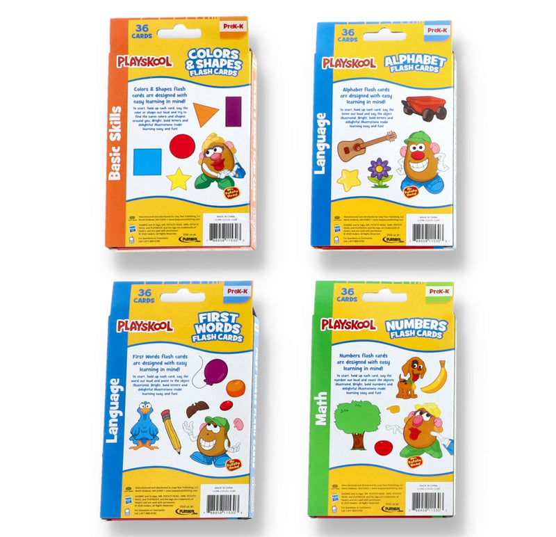 PLAYSKOOL MPH FLASH CARD 4-IN-1 VALUE PACK PRE-K/K